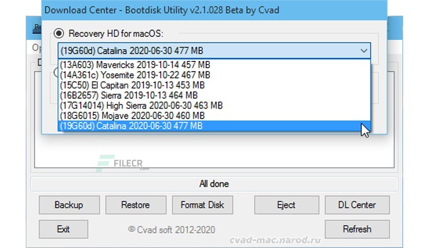 Macbook boot disk utility